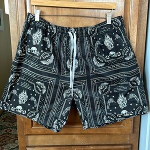 Drac Sport Shorts NGFU Bandana Athletic Shorts With Mesh Sz XXL #78 of 1…